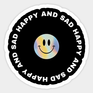 Happy and Sad Sticker